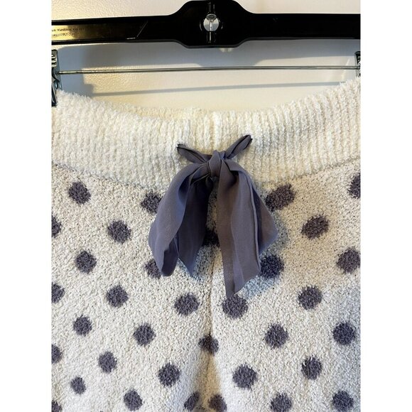 Honeydew Womens White Lavendar Polka Dot Chenille Lounge Pants M Soft Drawstring - Picture 5 of 5